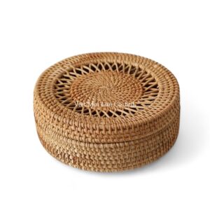 Classic Jewelry Rattan Box
