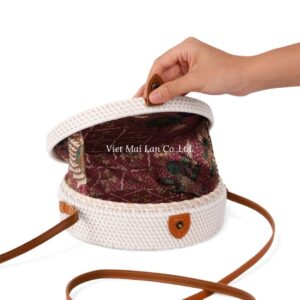 Classic Round Rattan Bag