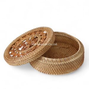Classic Round Rattan Box Gift