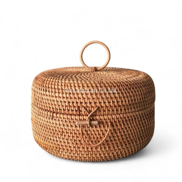 Classic Woven Rattan Box (VMSB-93) | Viet Mai Lan