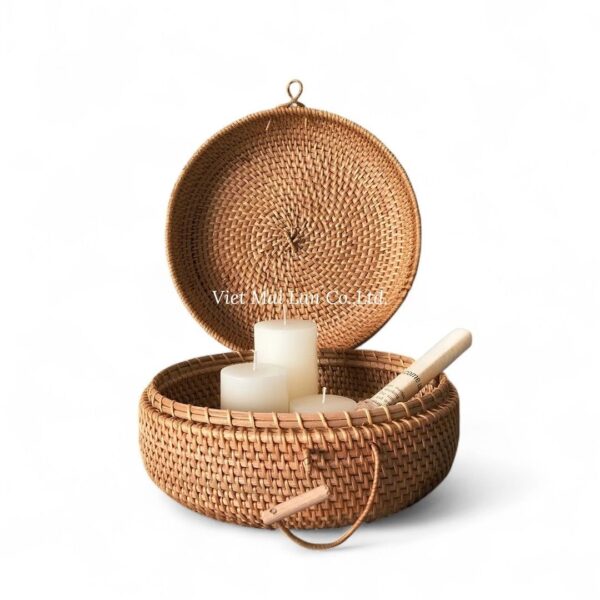 Classic Woven Rattan Box (VMSB-93) | Viet Mai Lan
