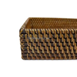 Coastal Rectangular Rattan Tray