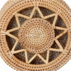 Coastal Round Rattan Box