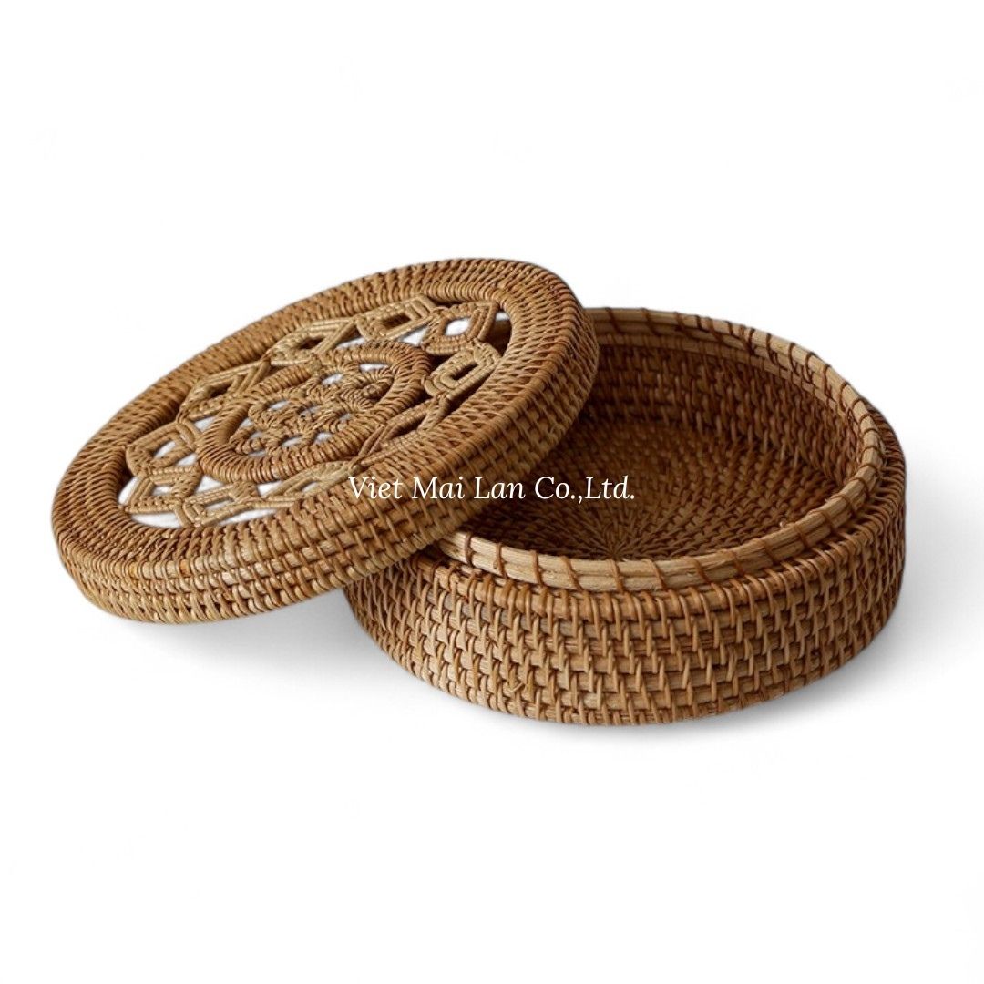 Coastal Style Rattan Box