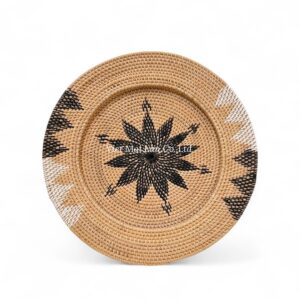 Colorful Rattan Charger Plate