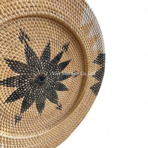 Colorful Rattan Charger Plate