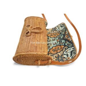 Crossbody Rattan Bag