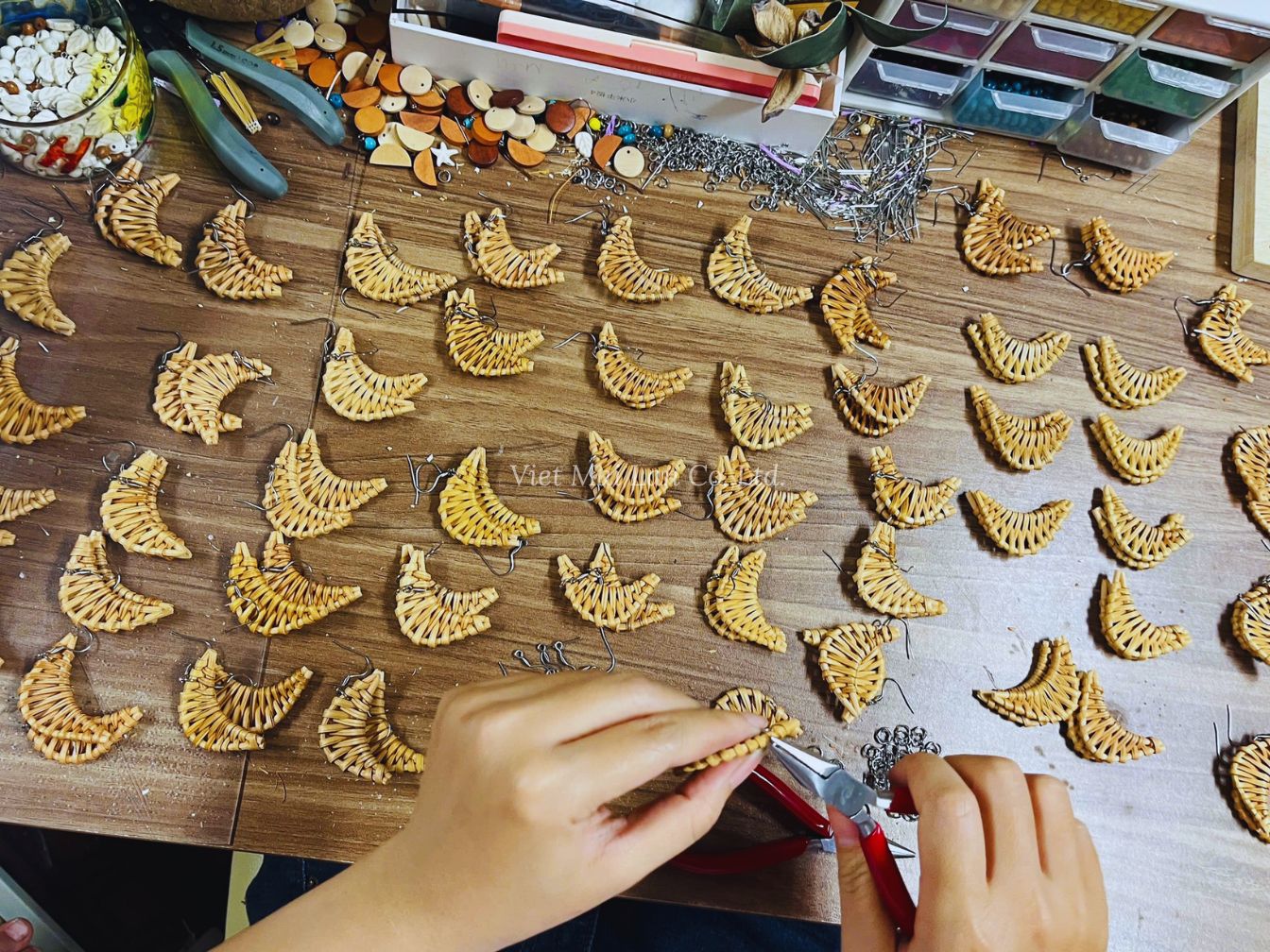 Customizable Rattan Earrings for Wholesale Buyers