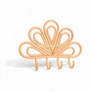 Cute Cloud Rattan Kids Wall Shelf