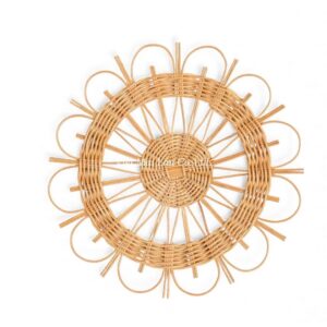 Cute Floral Rattan Kids Wall Decor
