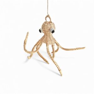 Cute Octopus Rattan Kids Wall Decor