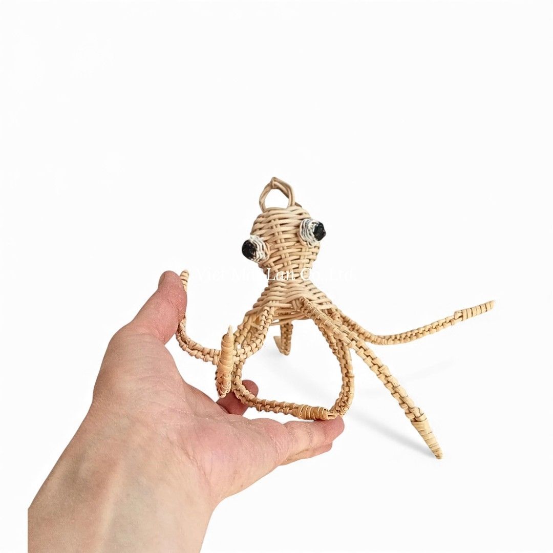 Cute Octopus Rattan Kids Wall Decor