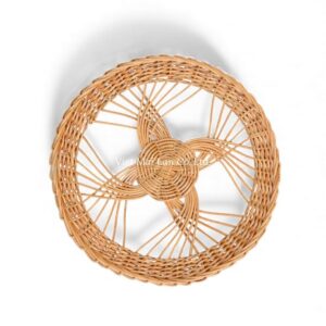 Cute Plate Rattan Kids Wall Decor