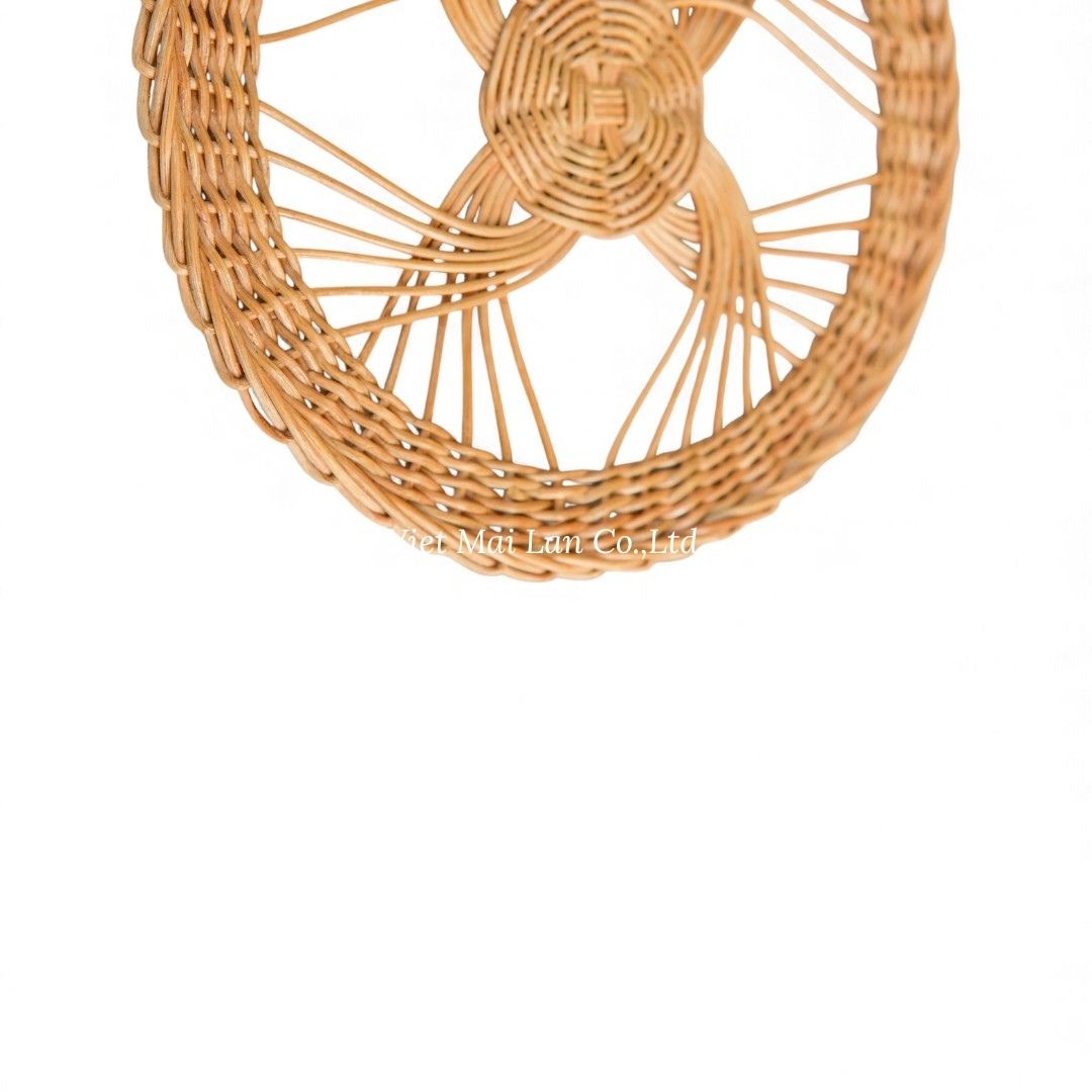 Cute Plate Rattan Kids Wall Decor