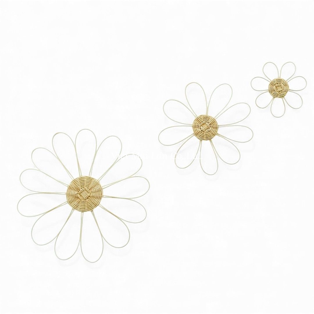 Daisy Rattan Kids Wall Decor
