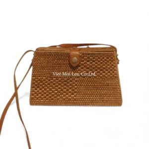 Dark Brown Rattan Bag