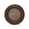 Dark Brown Rattan Charger Plate