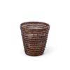 Dark Brown Rattan Laundry Basket