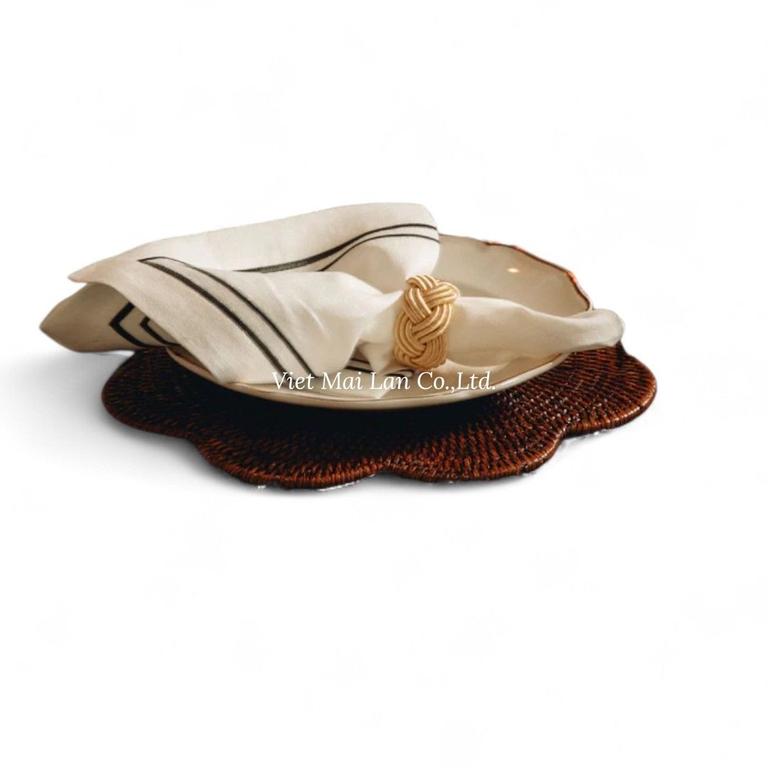 Dark Brown Rattan Placemat