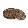 Dark Brown Round Rattan Placemat