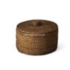 Dark Brown Small Rattan Box