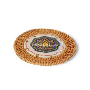 Decorative Rattan Coaster