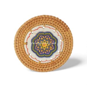 Decorative Rattan Coaster