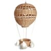 Dreamy Hot Air Balloon Rattan Kids Wall Decor
