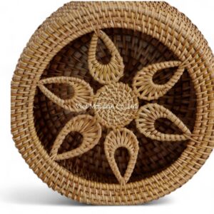 Durable Round Rattan Box