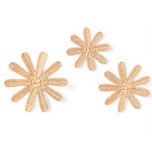 Eco-Friendly Daisy Rattan Kids Wall Decor