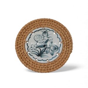 Eco-Friendly Rattan Coaster