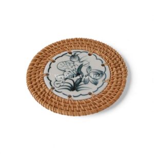 Eco-Friendly Rattan Coaster