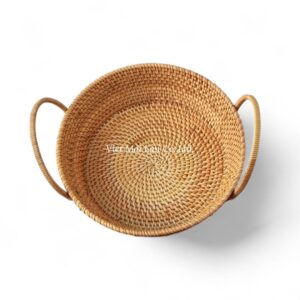 Eco-Friendly Rattan Tray Set