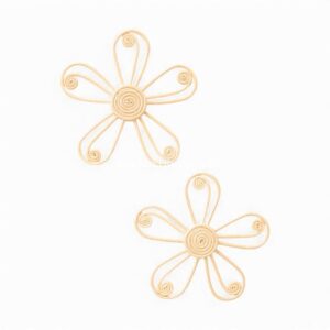 Eco-Friendly Rose Rattan Kids Wall Decor