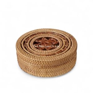 Eco-Friendly Round Rattan Box