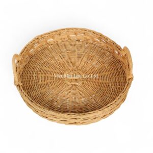 Eco-Friendly Round Rattan Tray