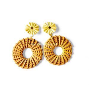 Eco Rattan Earrings