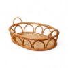Elegant Oval Rattan Tray