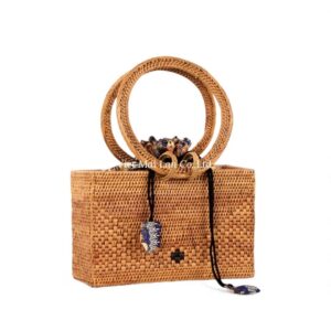 Elegant Rattan Handbag