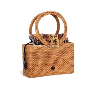 Elegant Rattan Handbag