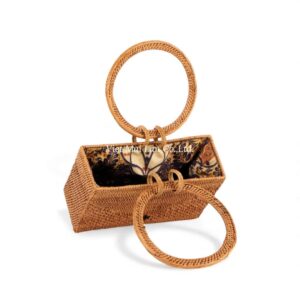 Elegant Rattan Handbag