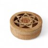 Elegant Round Rattan Box