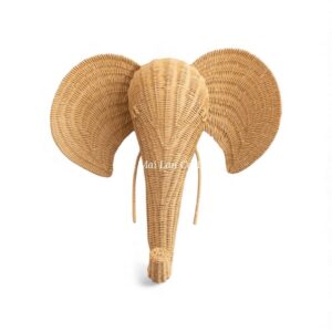 Elephant Rattan Kids Wall Decor