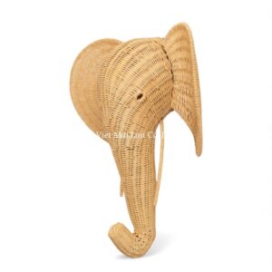 Elephant Rattan Kids Wall Decor