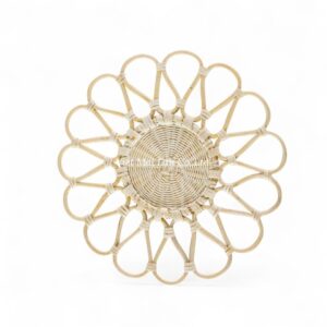 Floral Rattan Placemat