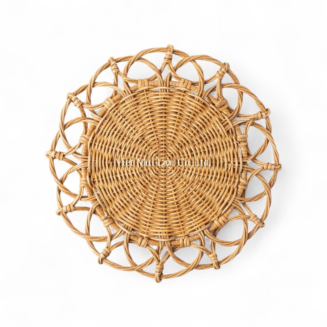 Floral Rattan Placemat Collection