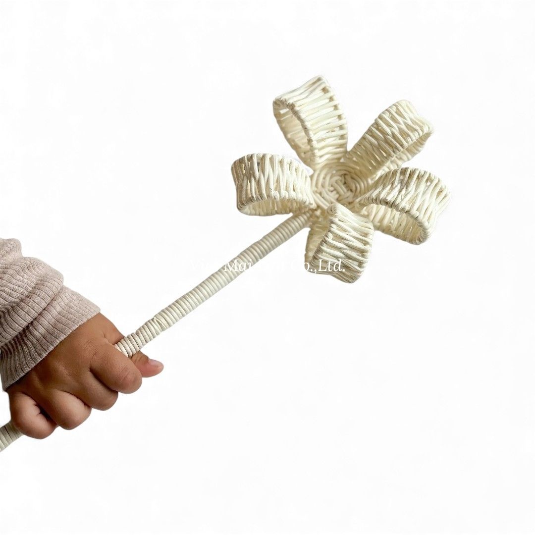 Floral Rattan Wand