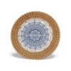Glossy Ceramic Rattan Coaster