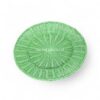 Green Rattan Charger Plate
