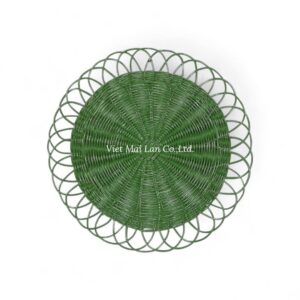 Green Rattan Placemat
